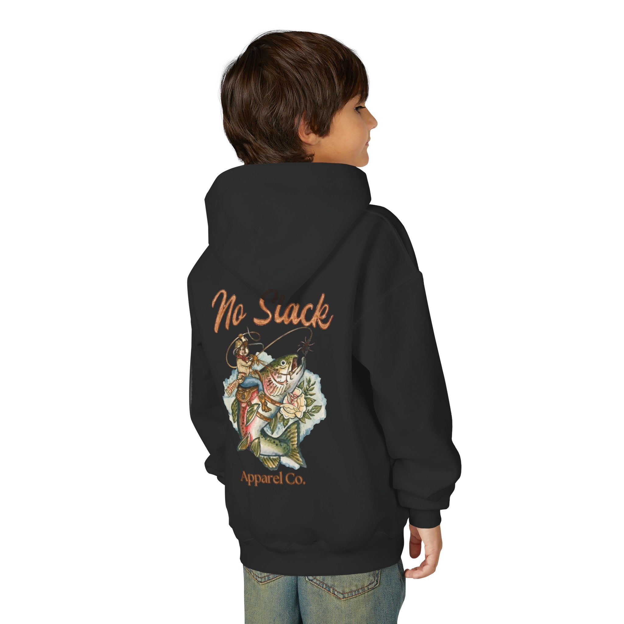 Cowgirl Trout Youth Hooded Sweatshirt