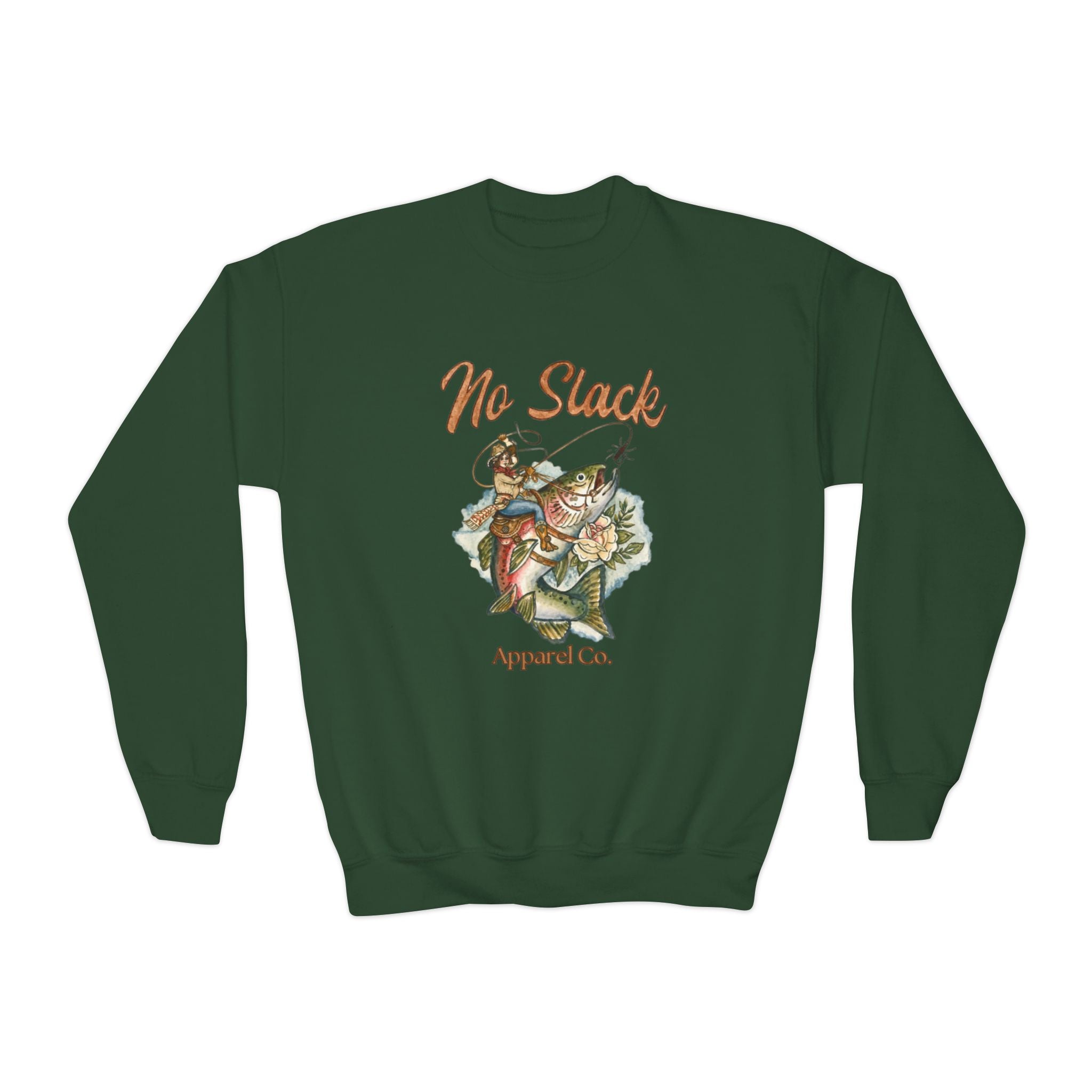 Cowgirl Trout Youth Crewneck
