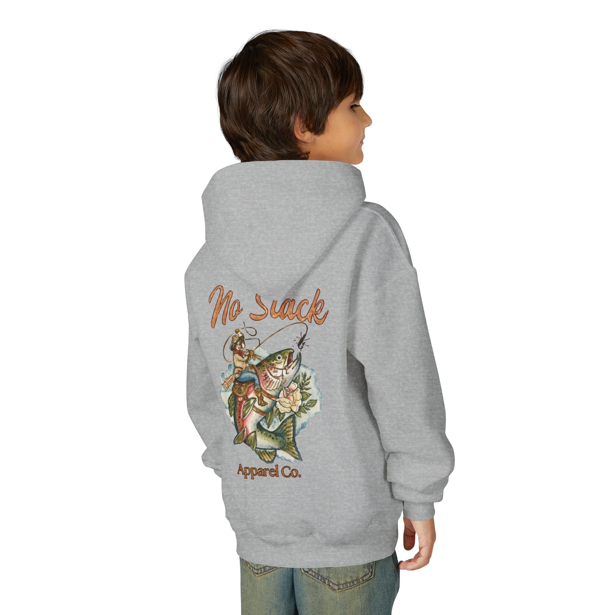 Cowgirl Trout Youth Hooded Sweatshirt