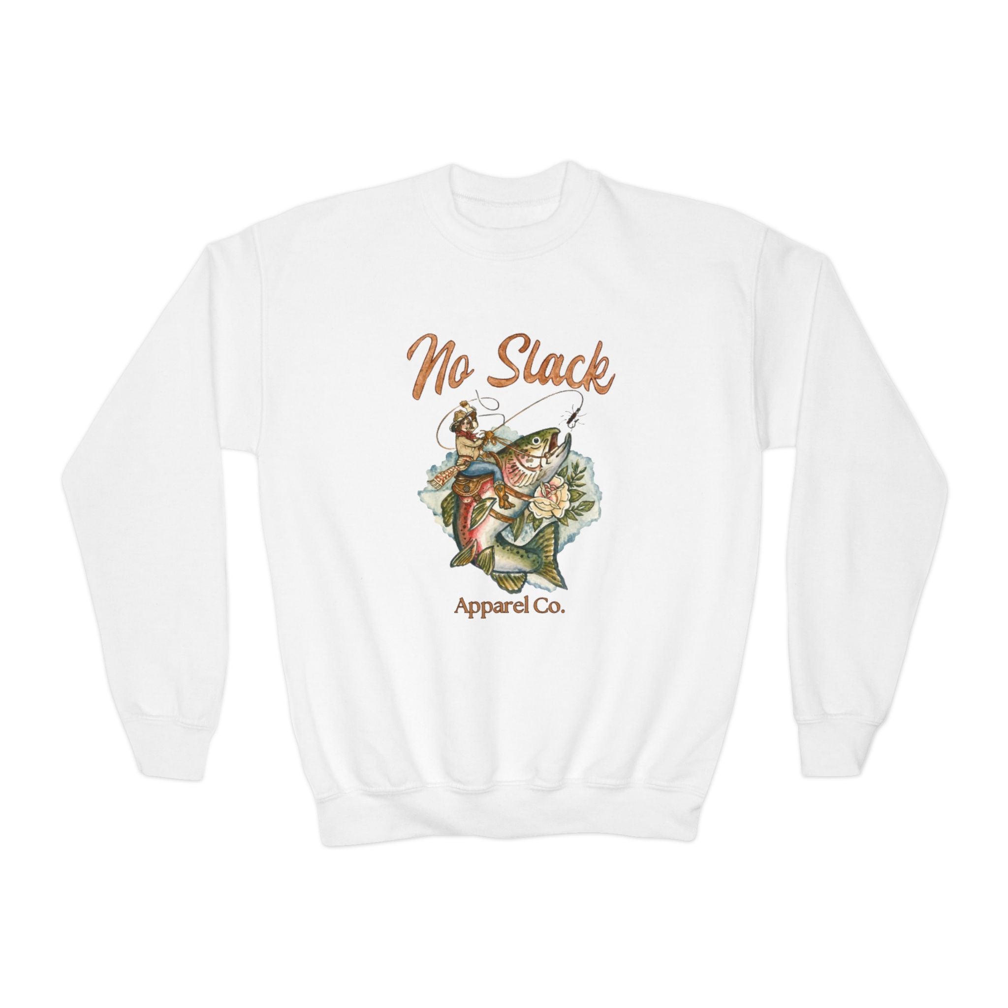 Cowgirl Trout Youth Crewneck