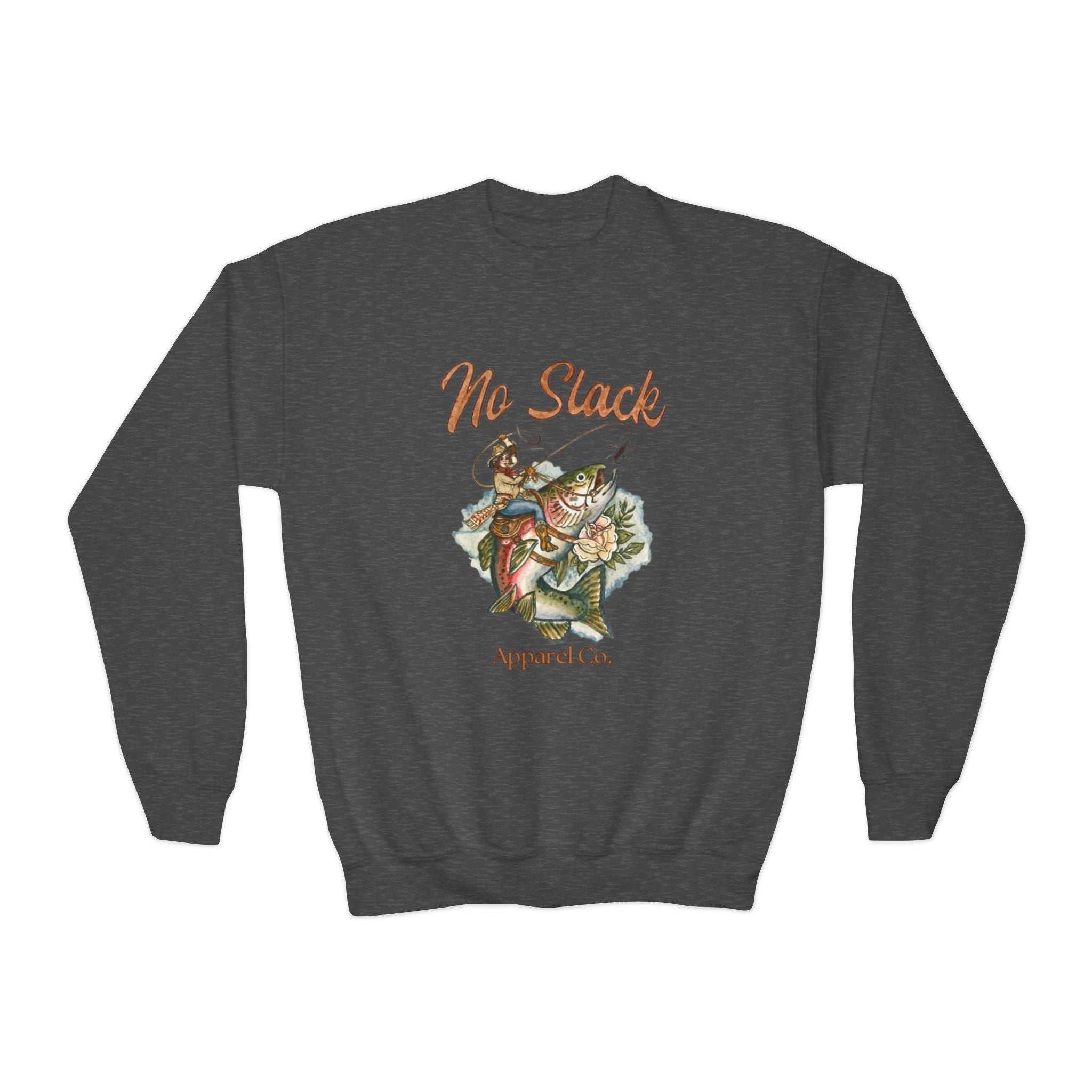 Cowgirl Trout Youth Crewneck