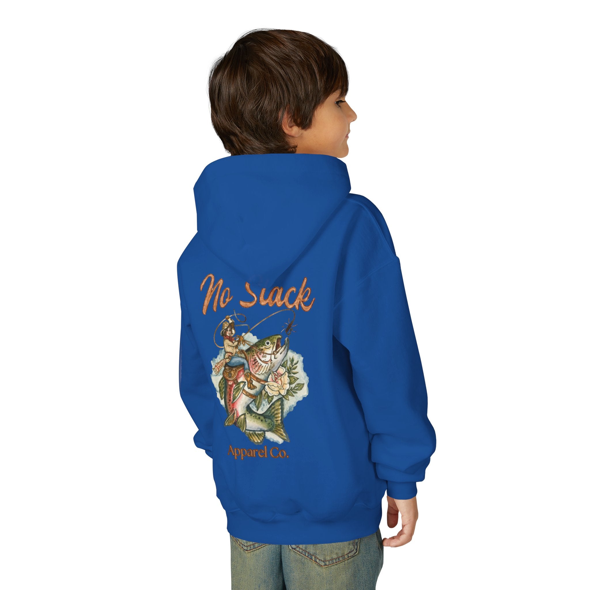 Cowgirl Trout Youth Hooded Sweatshirt