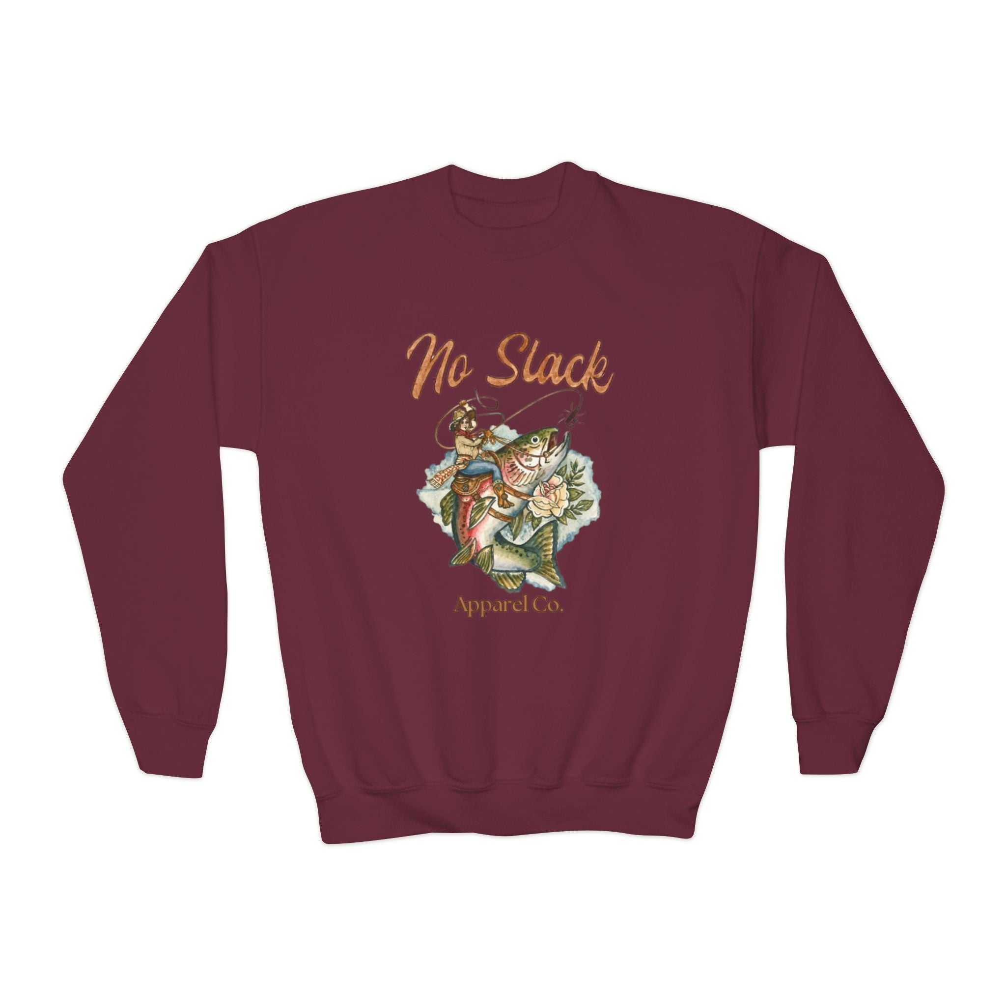 Cowgirl Trout Youth Crewneck