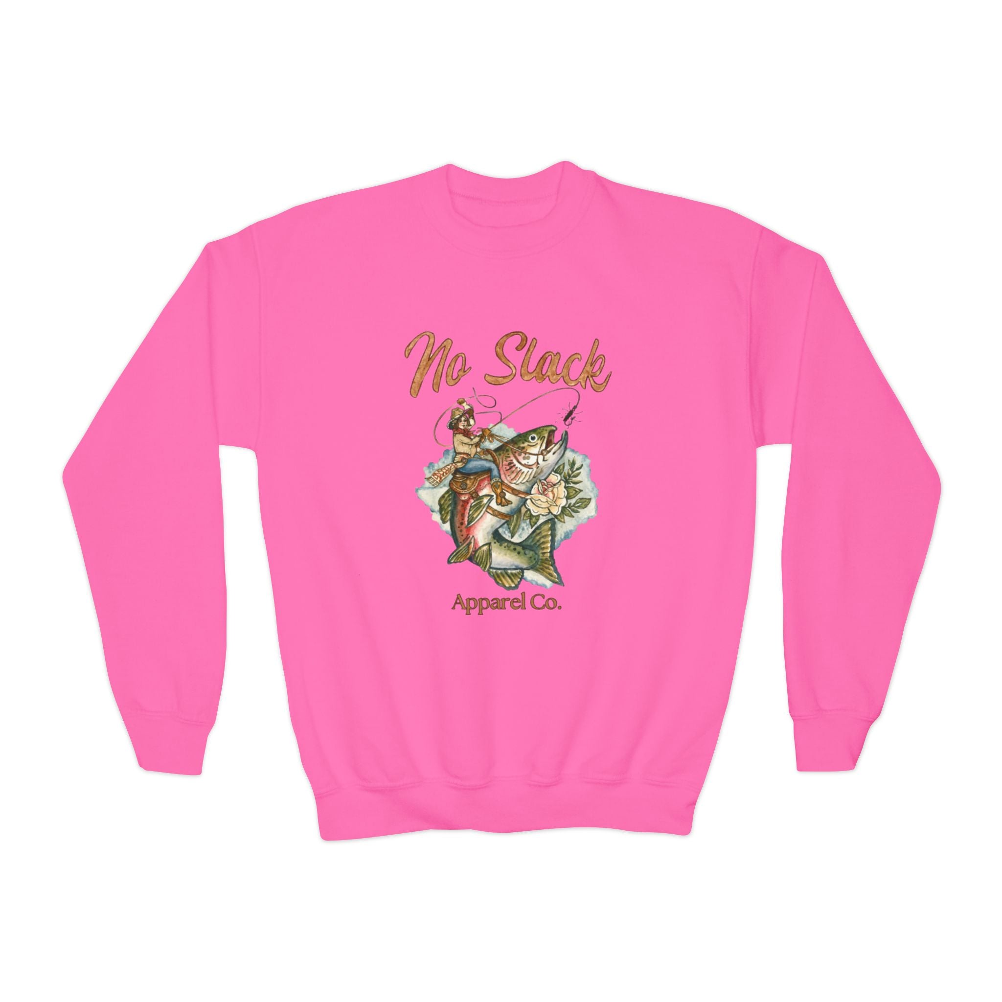 Cowgirl Trout Youth Crewneck