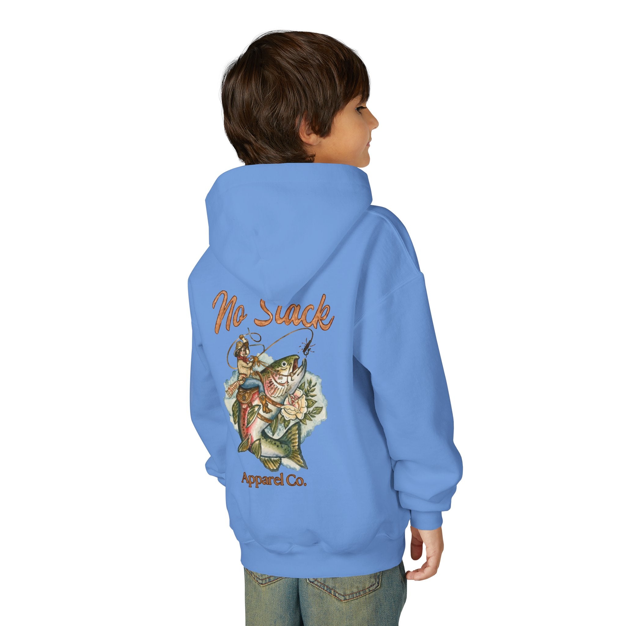 Cowgirl Trout Youth Hooded Sweatshirt