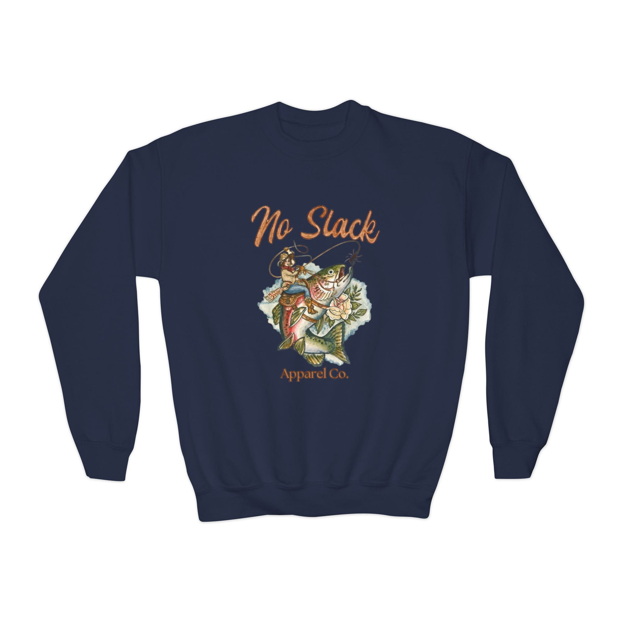 Cowgirl Trout Youth Crewneck