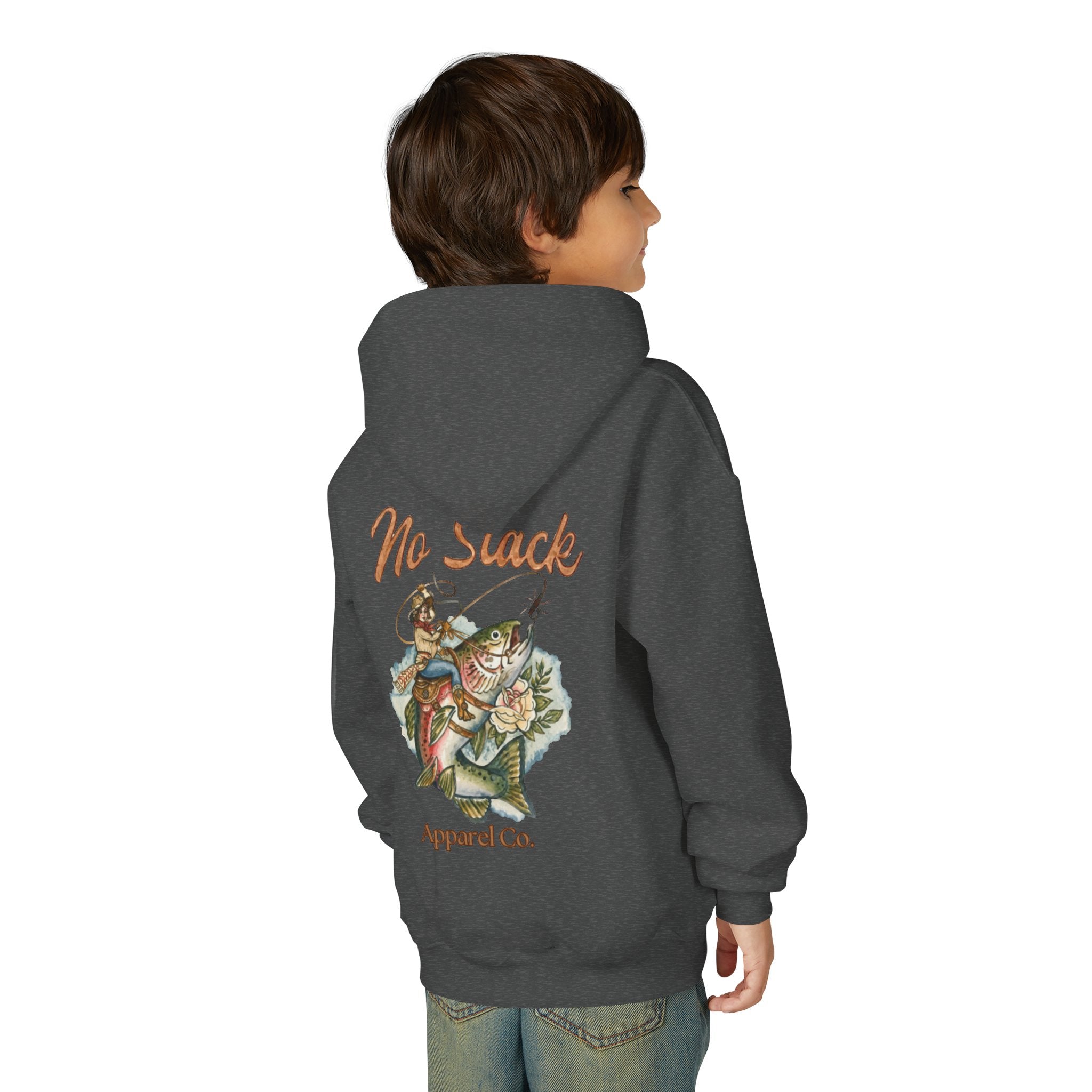 Cowgirl Trout Youth Hooded Sweatshirt