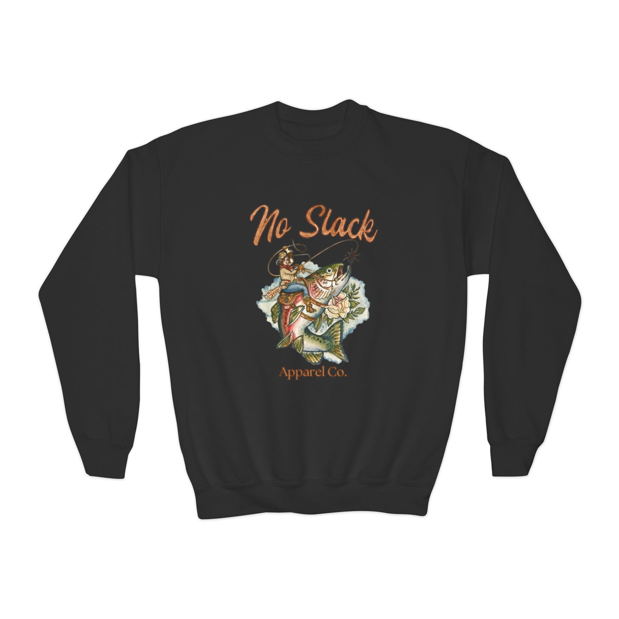 Cowgirl Trout Youth Crewneck