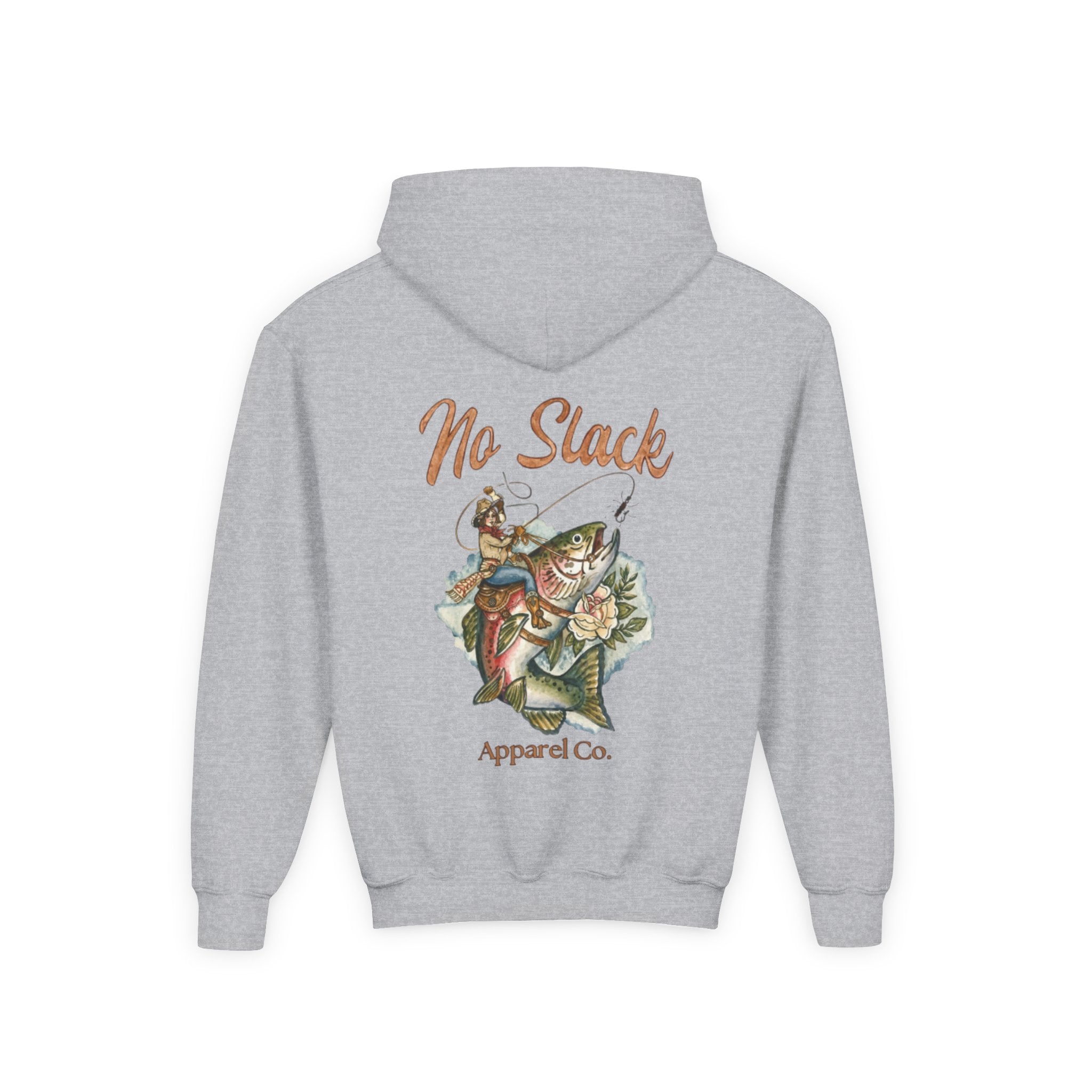 Cowgirl Trout Youth Hooded Sweatshirt