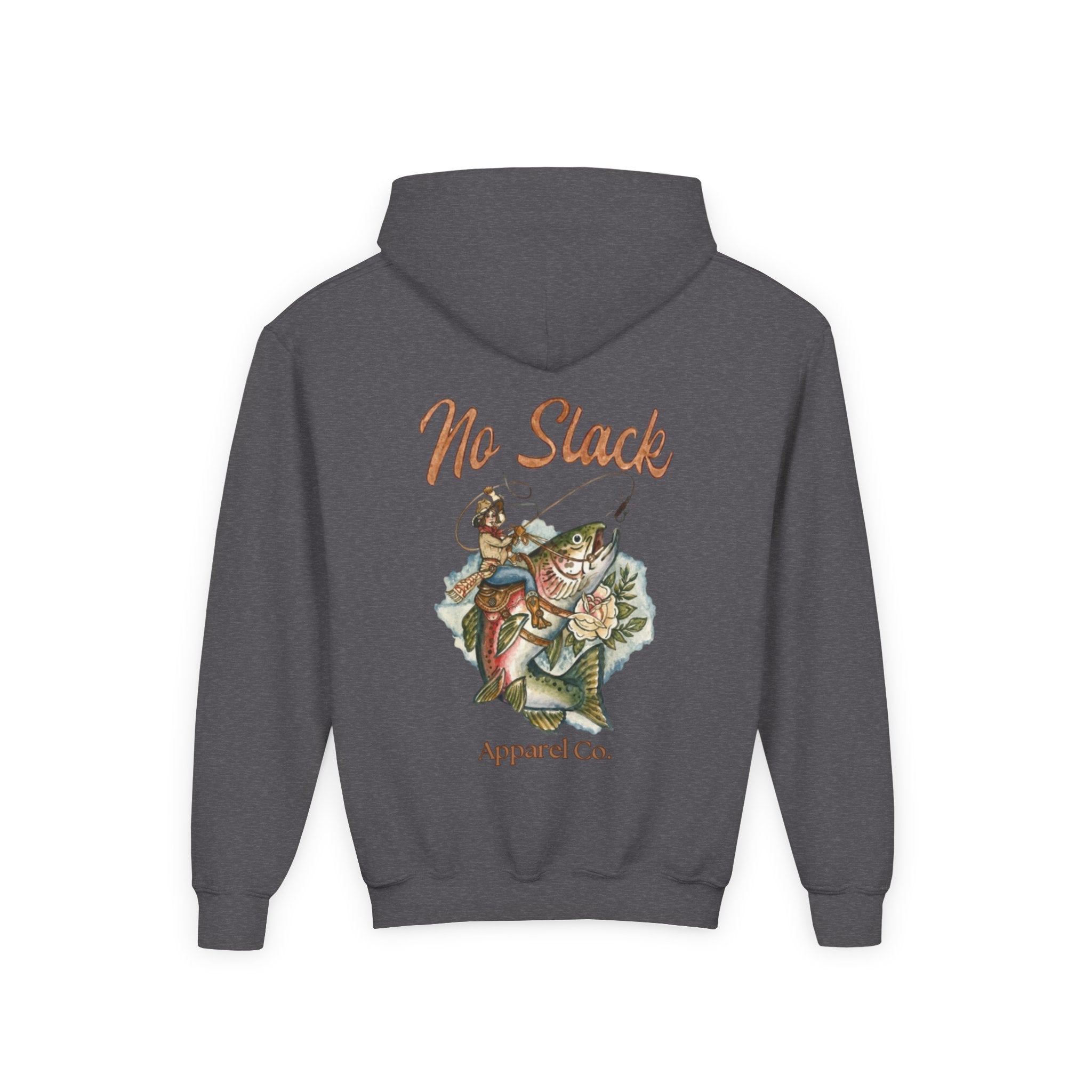Cowgirl Trout Youth Hooded Sweatshirt