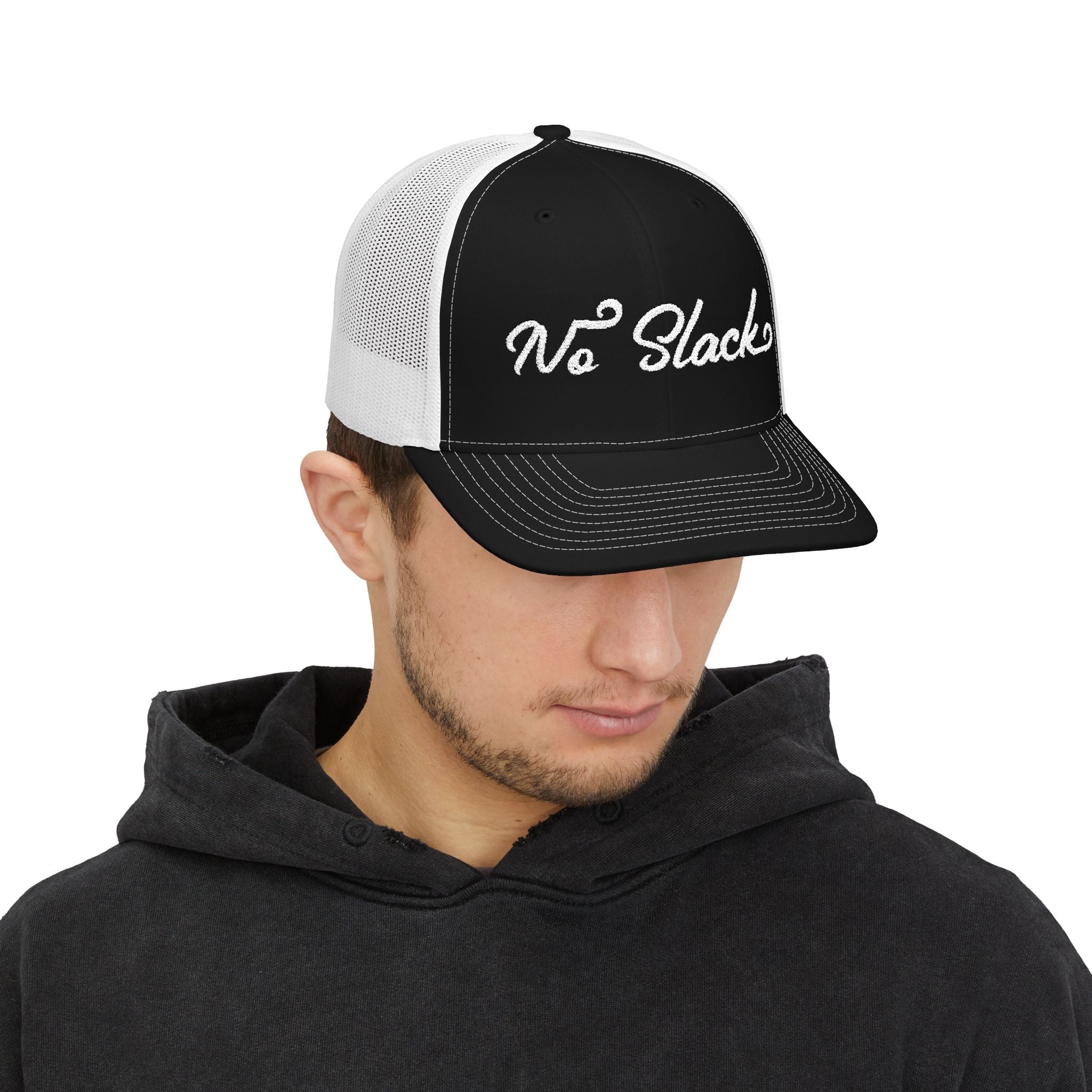No Slack Embroidered Trucker Cap