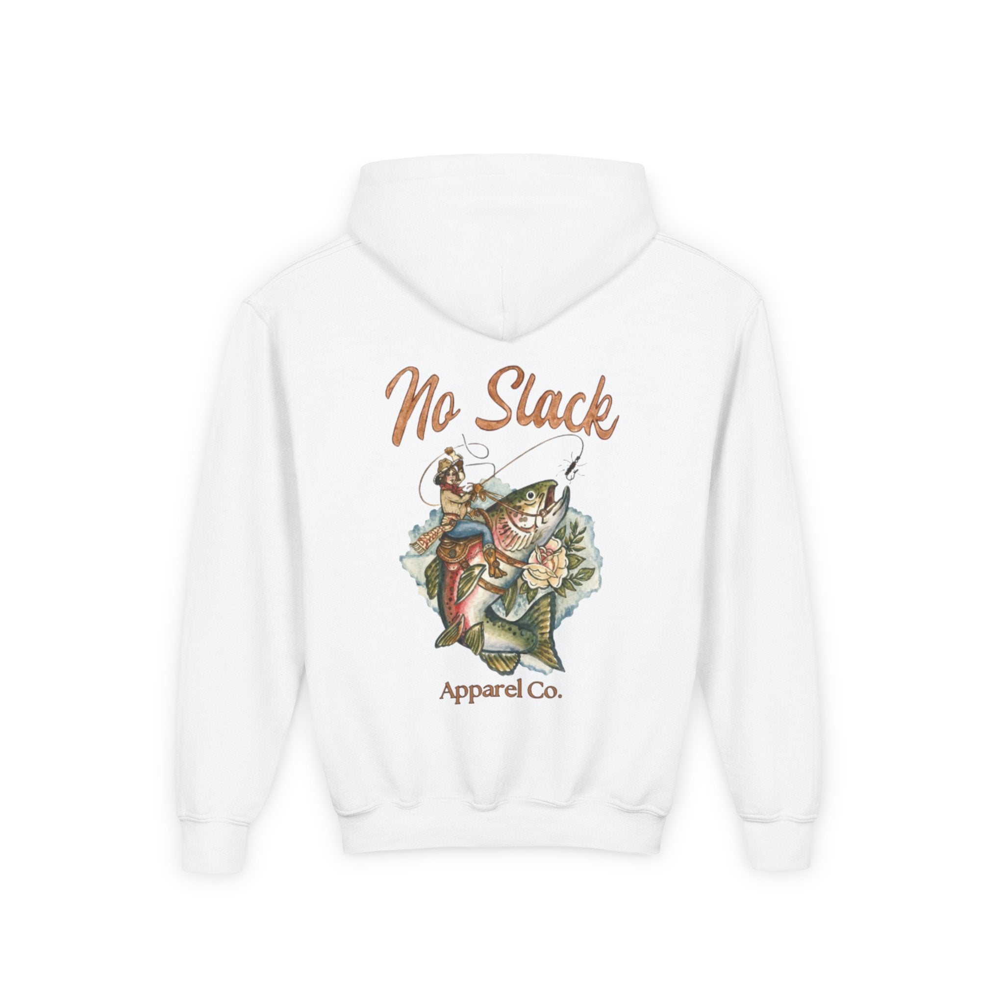 Cowgirl Trout Youth Hooded Sweatshirt