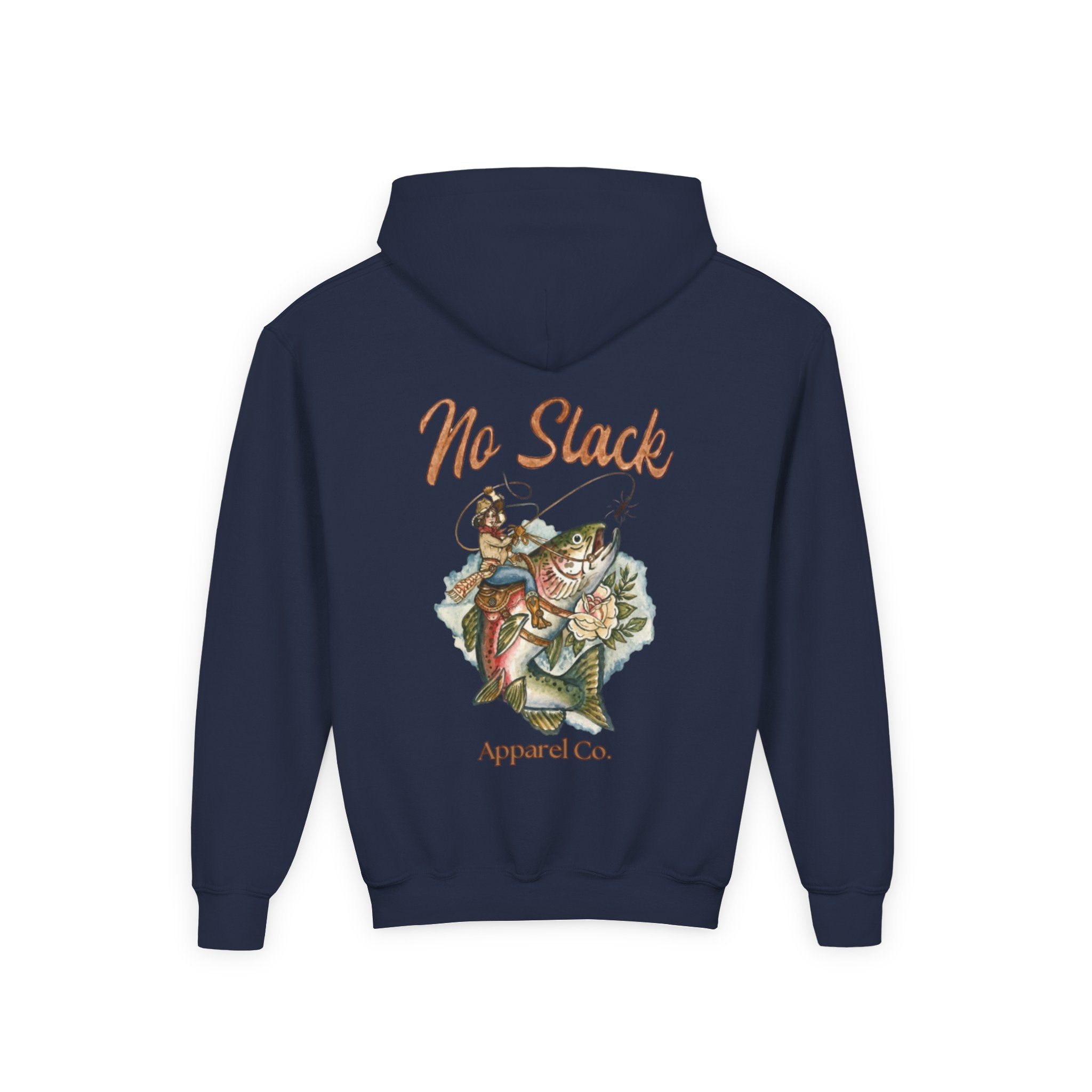 Cowgirl Trout Youth Hooded Sweatshirt