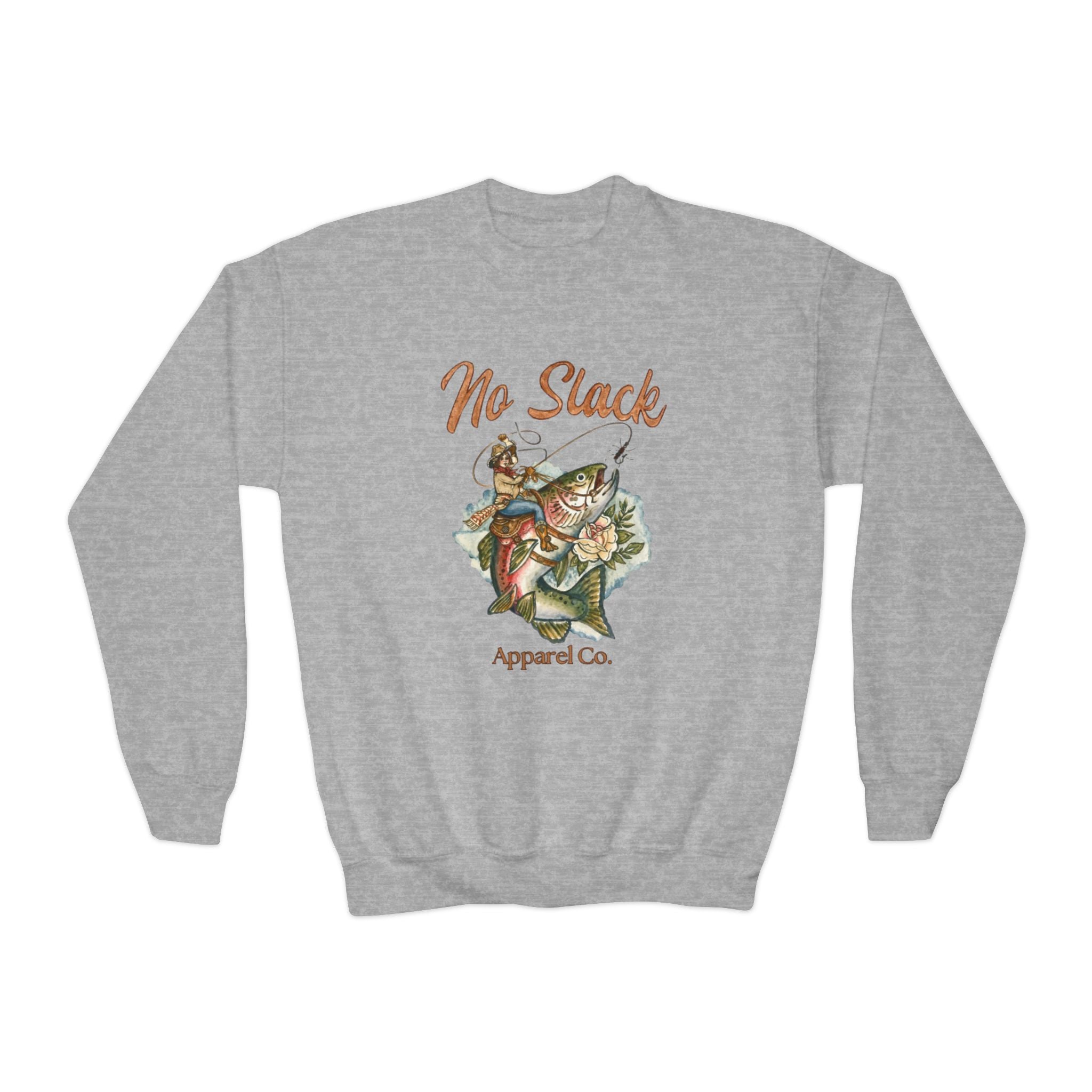 Cowgirl Trout Youth Crewneck